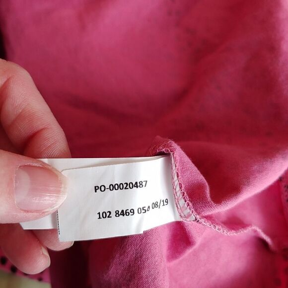 NWT Eloquii pink & black animal print top w/ ruffled sleeves size 18/20 - Picture 14 of 14